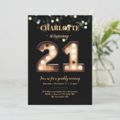 Bright Lights 21th birthday invitation 招待状 (スタンド正面)