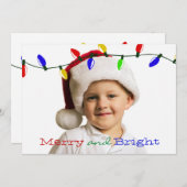 Bright Lights Holidayメリー Photo CardとBright Lights シーズンカード (正面/裏面)