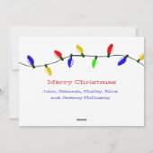 Bright Lights Holidayメリー Photo CardとBright Lights シーズンカード (裏面)