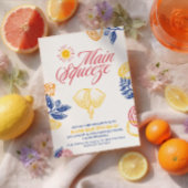 Bright Main Squeeze Citrus Bridal Shower 招待状