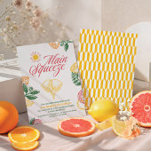 Bright Main Squeeze Citrus Bridal Shower 招待状