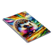Bright Meadow Hedgehog Notebook ノートブック (右側)