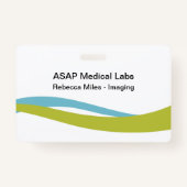 Bright Medical モダン Staff Name Badges バッジ (裏面)
