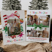 Bright Merry Christmas Family Photo Christmas Card シーズンカード