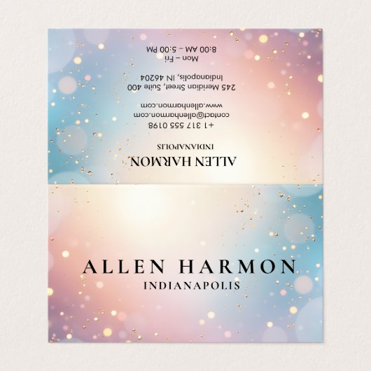 Bright Minimal Custom Family Name | 5-Minute Edit 名刺 (外部フラット)