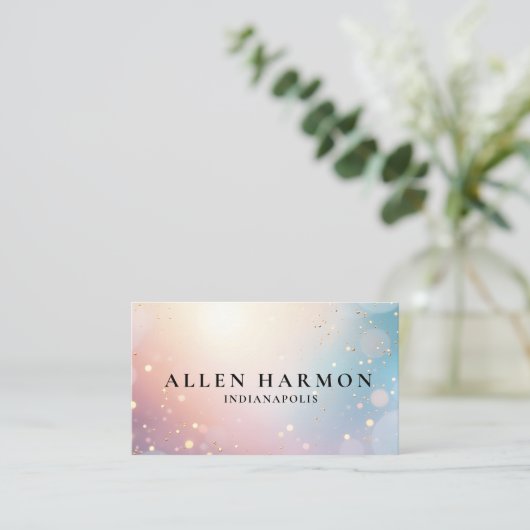 Bright Minimal Custom Family Name | 5-Minute Edit 名刺 (スタンド正面)