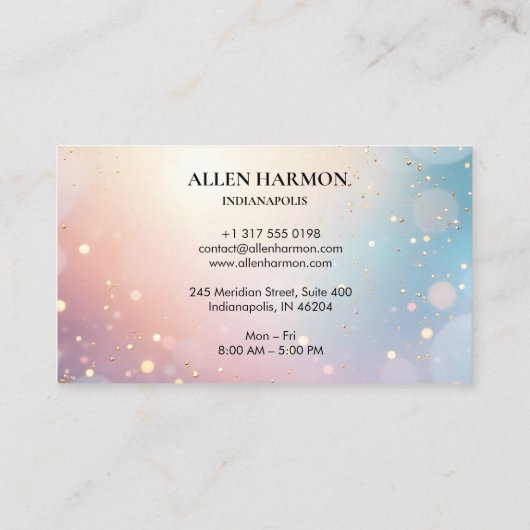 Bright Minimal Custom Family Name | 5-Minute Edit 名刺 (裏面)