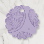 Bright Minimalist Citrus Bridal Shower フェイバータグ (裏面)