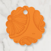 Bright Minimalist Citrus Bridal Shower フェイバータグ (裏面)