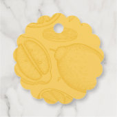 Bright Minimalist Citrus Bridal Shower フェイバータグ (裏面)