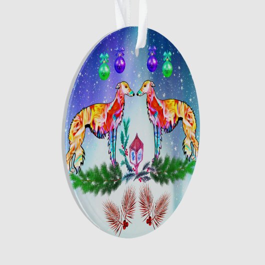 Bright  Modern Silken Windhound オーナメント (正面)