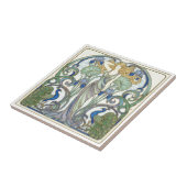 Bright Nouveau Muse & Peacocks Pat#2 ID1193 タイル (側面)