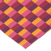Bright Orange and Purple Combination ショートテーブルランナー (コーナー)