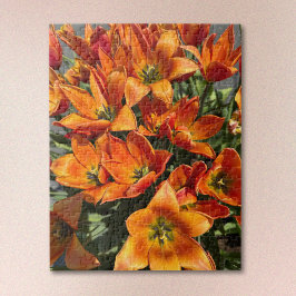 Bright Orange Calypso Tulip Jigsaw Puzzle ジグソーパズル