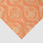 Bright Orange Gold Pineapple Damask  薄葉紙 (詳細)