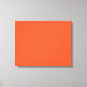 Bright Orange Minimalist Solid Background キャンバスプリント (正面)