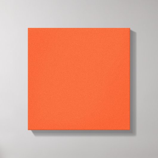Bright Orange Minimalist Solid Background キャンバスプリント (正面)