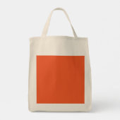 Bright Orange Minimalist Solid Background トートバッグ (裏面)