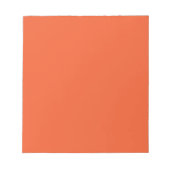 Bright Orange Minimalist Solid Background ノートパッド (正面)