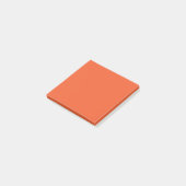 Bright Orange Minimalist Solid Background ポストイット (アングル)