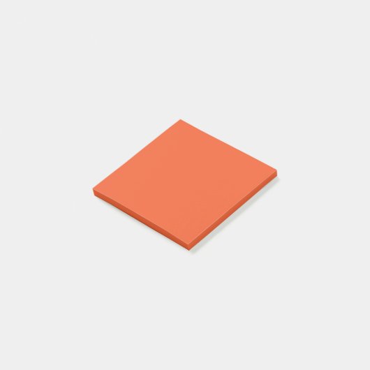 Bright Orange Minimalist Solid Background ポストイット (アングル)