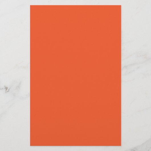 Bright Orange Minimalist Solid Background 便箋 (正面)