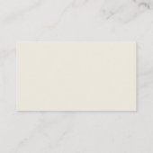 Bright Orange Whimsical Retro Wedding Place Cards プレイスカード (裏面)