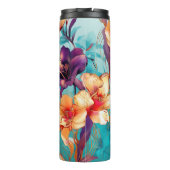 Bright Orchidフローラ追加ネームカスタムギフト タンブラー (裏面)