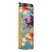 Bright Orchidフローラ追加ネームカスタムギフト タンブラー (回転右)