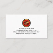 Bright Paint Splatters Painter Service 名刺 (裏面)