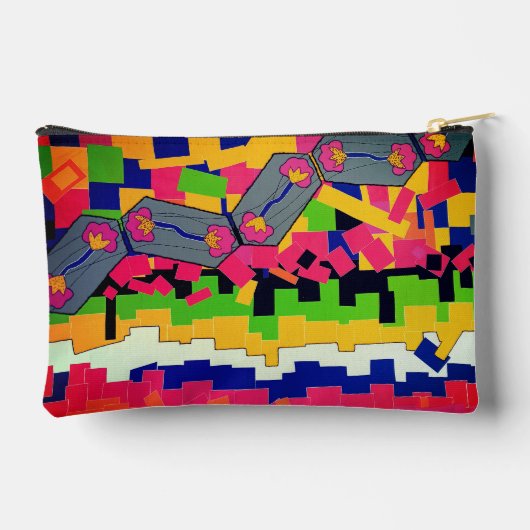 Bright pattern アクセサリーポーチ (裏面)