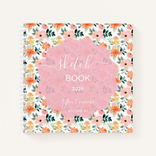 Bright Peach Blossoms ノートブック (正面)