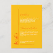 Bright Peach & Yellowの情カラフル報 エンクロージャーカード (正面)