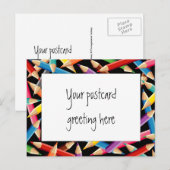 Bright Pencilsフレーム ポストカード (正面/裏面)