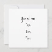 Bright Pencilsフレーム 招待状 (裏面)