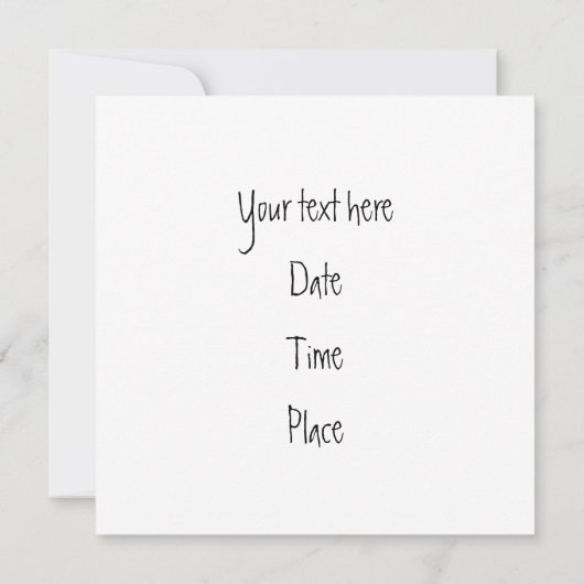 Bright Pencilsフレーム 招待状 (裏面)