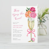 Bright Peony Tying the Knot QR Registry 招待状 (スタンド正面)