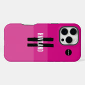 Bright Pink カスタム携帯ケース HAMbWG iPhoneケース (裏面横)