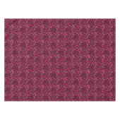 Bright pink and black spotted leopard テーブルクロス (正面(横))