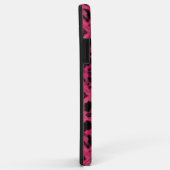 Bright pink and black spotted leopard Case-Mate iPhoneケース (裏面/右)