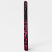 Bright pink and black spotted leopard Case-Mate iPhoneケース (裏面/左)