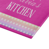 Bright Pink and Pola Dots カッティングボード (角)