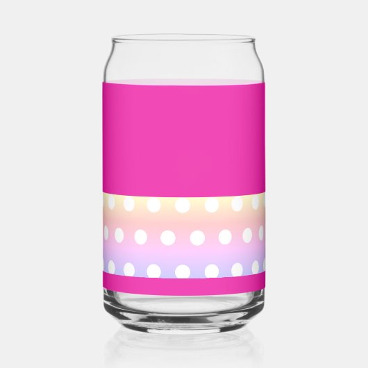 Bright Pink and Pola Dots  ガラス缶 (裏面)
