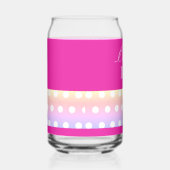 Bright Pink and Pola Dots  ガラス缶 (右)