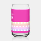 Bright Pink and Pola Dots  ガラス缶 (左)