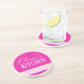 Bright Pink and Pola Dots コースター (側面)