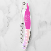 Bright Pink and Pola Dots  ソムリエナイフ (正面)