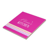 Bright Pink and Pola Dots  タイル (側面)