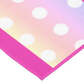 Bright Pink and Pola Dots テーブルクロス (アングル)