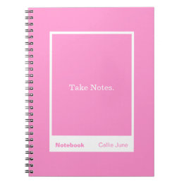 Bright Pink Block Quote Classic Notebook ノートブック